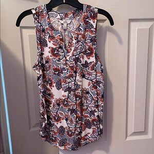 Floral Sleeveless Top - Multicolor